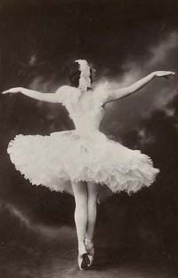 Anna Pavlova dans La Mort du cygne - photo : DR.